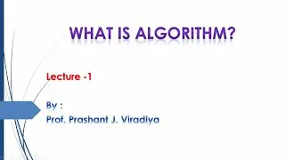 Computer Programming | Chap -1 | What is algorithm ? | Example