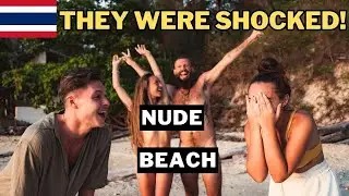 Nude Beach Adventure: Friends First Time! 👀 Travel Thailand 2023