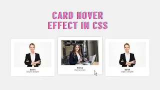 Quick and Easy CSS Card Hover Effect Tutorial 