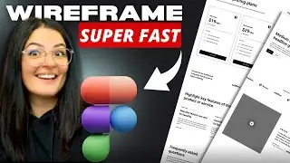 How to WIREFRAME in FIGMA the FASTEST WAY possible for BEGINNERS- Relume Library