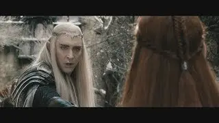 Тауриэль пытается остановить Трандуила. Леголас заступается за Тауриэль. HD