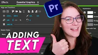 How To Add Text to Video Tutorial | Essential Graphics Panel 101 | Adobe Premiere Pro CC 2020