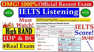 IELTS LISTENING PRACTICE TEST 2024 WITH ANSWERS | 28.08.2024