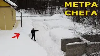Пробил таки трассу по метровому снегу!