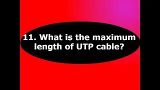 What is the maximum length of UTP cable allowed?