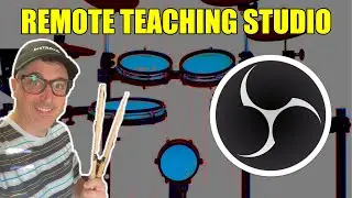 How to setup a remote e-drum teaching studio - Google Meet, Zoom, Etc