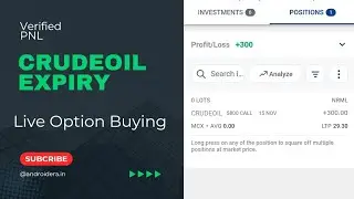 Crudeoil Expiry Live Option Buying !! 15 November !! Kotak Neo