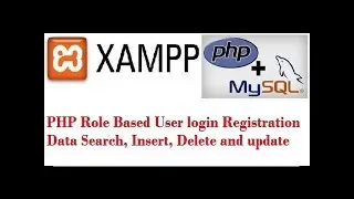 PHP Role Based User login Registration Data Search, Insert, Delete and update