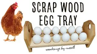 Scrap Wood Egg Tray | Pallet Wood Project | Egg Holder Design | Woodworking