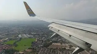 Landing at Chiang Mai Airport | Nok Air | Boeing 737-800