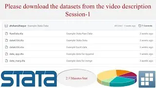 2.5 Minutes Stat || Please download the datasets from the video description: Session-1