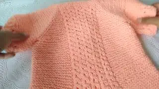Кофточка спицами для новорожденных и больше 