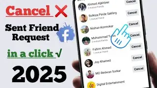 How to Cancel Sent Friend Request on Facebook 2024 || How to Delete Sent Friend Request on Facebook