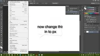 How to change units (inches to pixels)in photoshop CS6