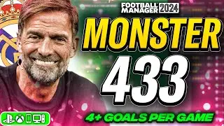 Klopp's *New* 433 FM24 Tactics: 4+ Goals Per Game! | Best FM24 Tactics