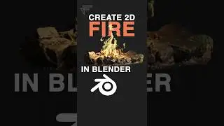 Blender Realistic 2D Fire Tutorial ✔️ 