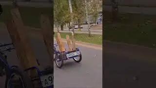 Дальнобойщик на велосипеде...