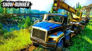 SnowRunner - Finding Missing Trailer | Most Powerful Truck Of Snowrunner | Snowrunner Phase 8