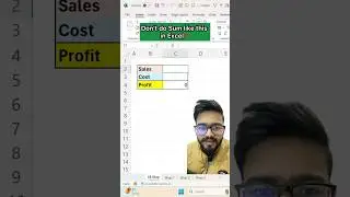 Don't do Sum in Excel like this‼️Instead Use Amazing Trick 