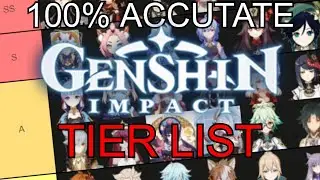 The 100% ACCURATE Genshin impact tier list for 2.4!!!