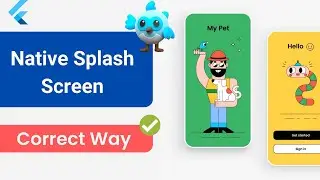 Native splash screen in flutter | Correct & easy way