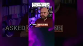 Windows Server core packs are breakable between VMs and servers