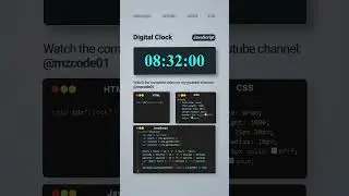 Create Digital Clock Using html CSS & JavaScript |Project| 