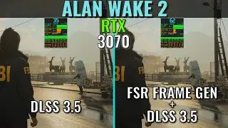 FSR 3 Frame Generation Mod with DLSS 3.5 - Alan Wake 2 - 1440p - RTX 3070