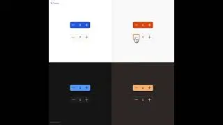 Interactive Counter UI Component in Figma #uidesign #figmauikit