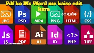 Pdf ko Ms Word me kaise edit kare #explore #trending #how @Tech2more625