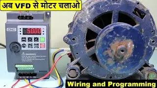 Motor Start Stop and RPM Control by Using VFD 