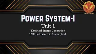 1.13 Hydroelectric Power plant | EE404 |