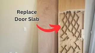Easily replace door slab without replacing the frame