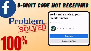 Facebook 6 digit code not received | Facebook OTP code not received | Facebook OTP not received