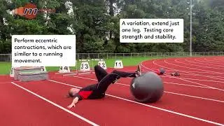 Get Stronger Hamstrings with a Swiss Ball.  Improve your speed.
