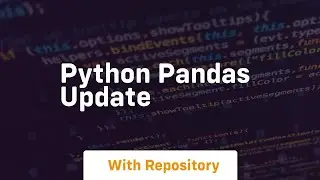 python pandas update