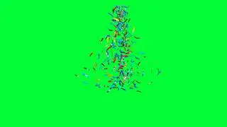 Confetti Throw green screen animation effects with Fast & Slow Motion HD video♏