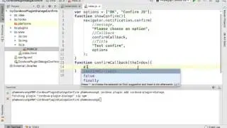 PhoneGap/Cordova Plugin Dialogs - Confirm