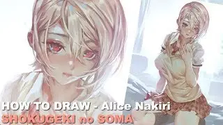 How To Draw SHOKUGEKI NO SOMA's Alice Nakiri