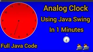 Make Analog Clock Using Java Applet  Programming language. 