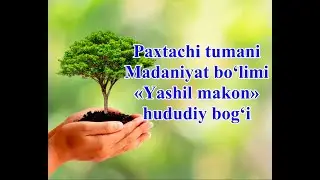 Paxtachi tumani Madaniyat bo'limi xodimlari #Yashil_makon umummilliy loyihasida faol qatnashmoqda