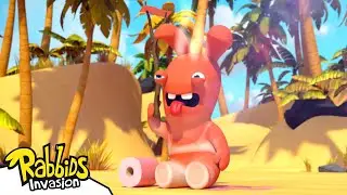 The Castaway Rabbid 🥵🦀 Part #1 (S04E73) | RABBIDS INVASION 🐰 | Cartoon for Kids