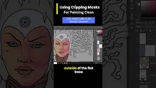 Use CLIPPING MASKS To COLOR Your Drawings Better In Photoshop 