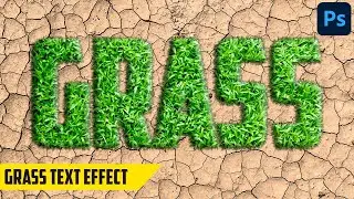 How to create Grass Text Effect - Photoshop Tutorial