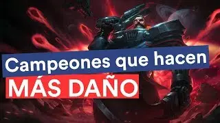 Campeones que hacen MÁS DAÑO en cada línea (League of Legends)