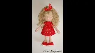 Doll for beginners-crochet. Part 3. Dress for doll-crochet video