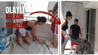 DÜŞMELİ BALKON TEMİZLİĞİ|OLAYLAR ÇOK CANIMI SIKTI🧐