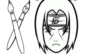 Наруто. Итачи Учиха.Как нарисовать Итачи. How to draw Itachi Итачидіңсуретін салу