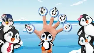 ❤【🐧🐾Пингвины. Penguins】Семья пальчиков ✋ Finger Family Song ❤