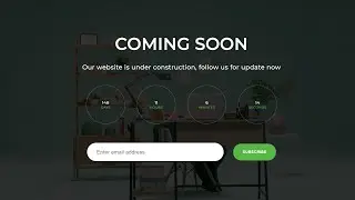 [ HTML | CSS | JS ]  Coming Soon Page